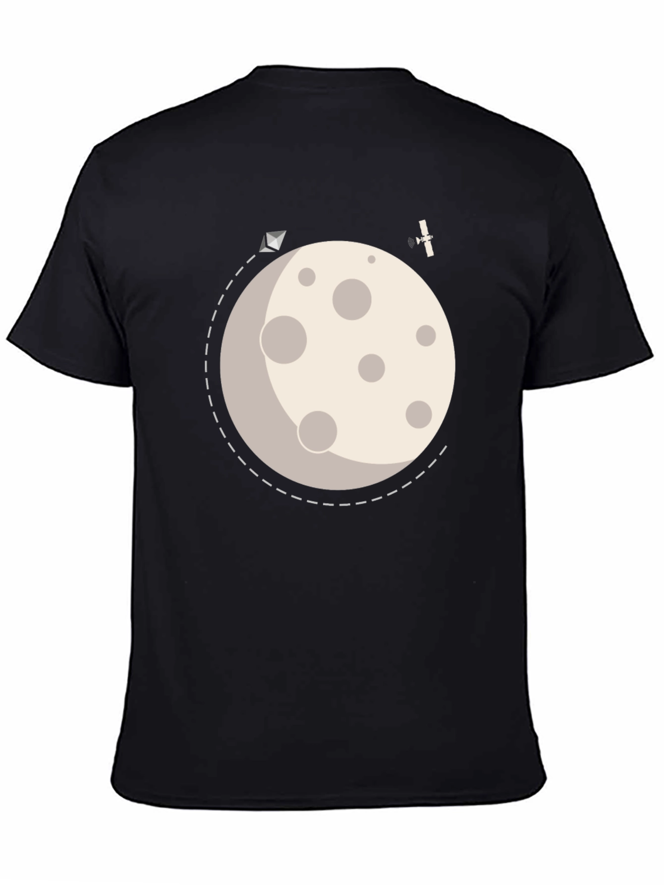 To the Moon Graphic Tee - Black