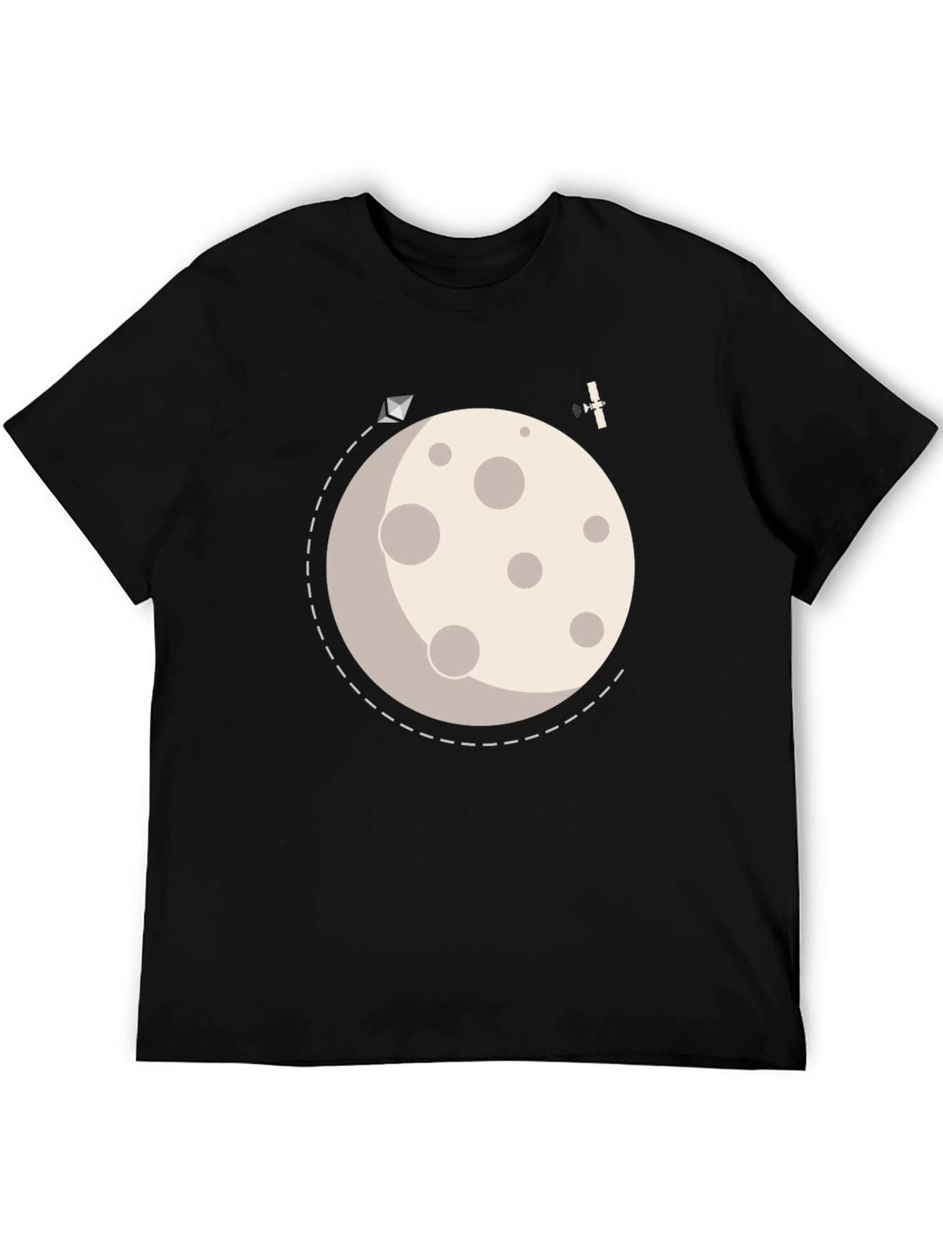 To the Moon Graphic Tee - Black