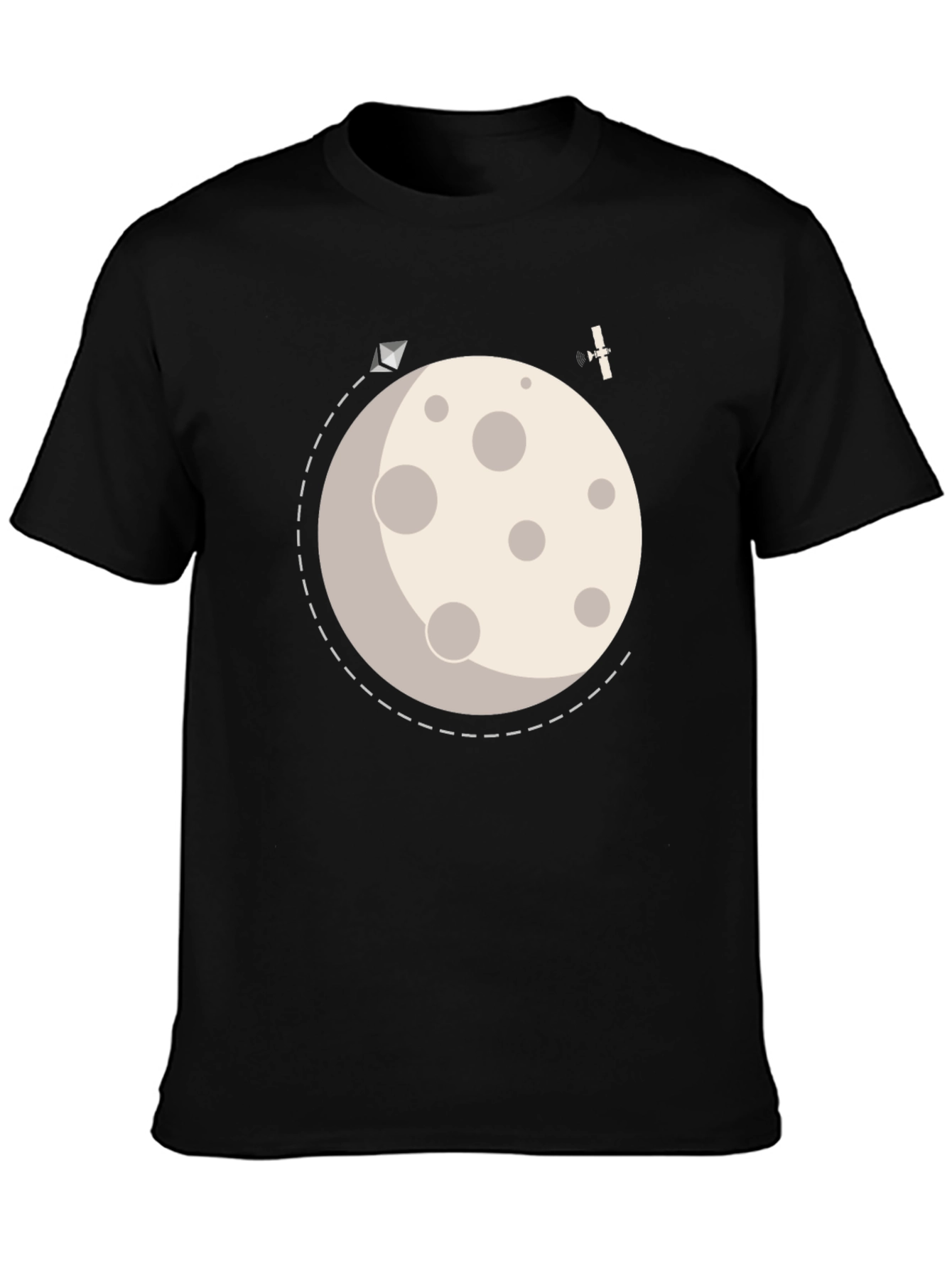 To the Moon Graphic Tee - Black