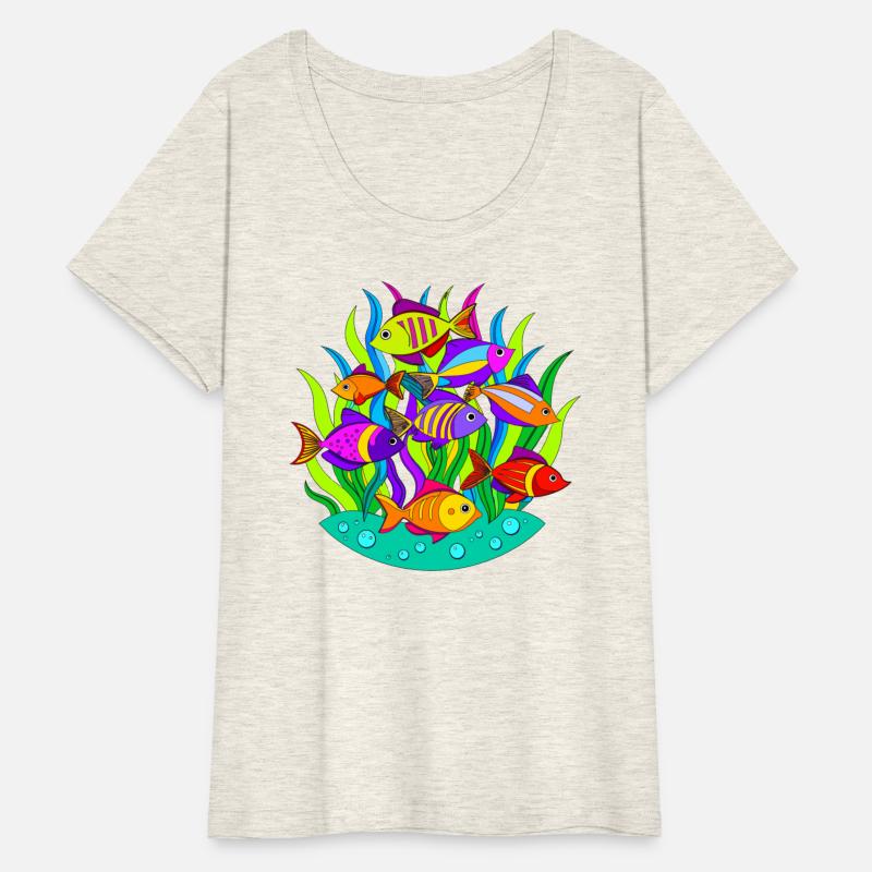 Shoal of fish among the seaweed