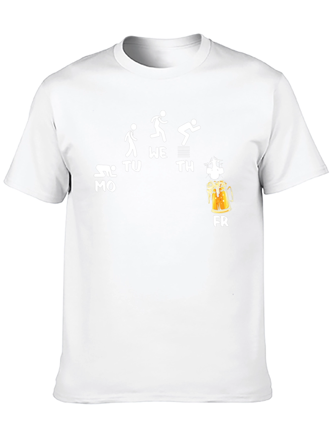 Funny Weekday Beer Run Black T-Shirt