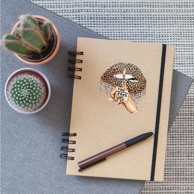 Shut the Fuck up leopard lips mouth