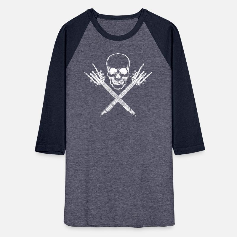 Skeleton Guitar Rock Heavy Metal T-Shirt