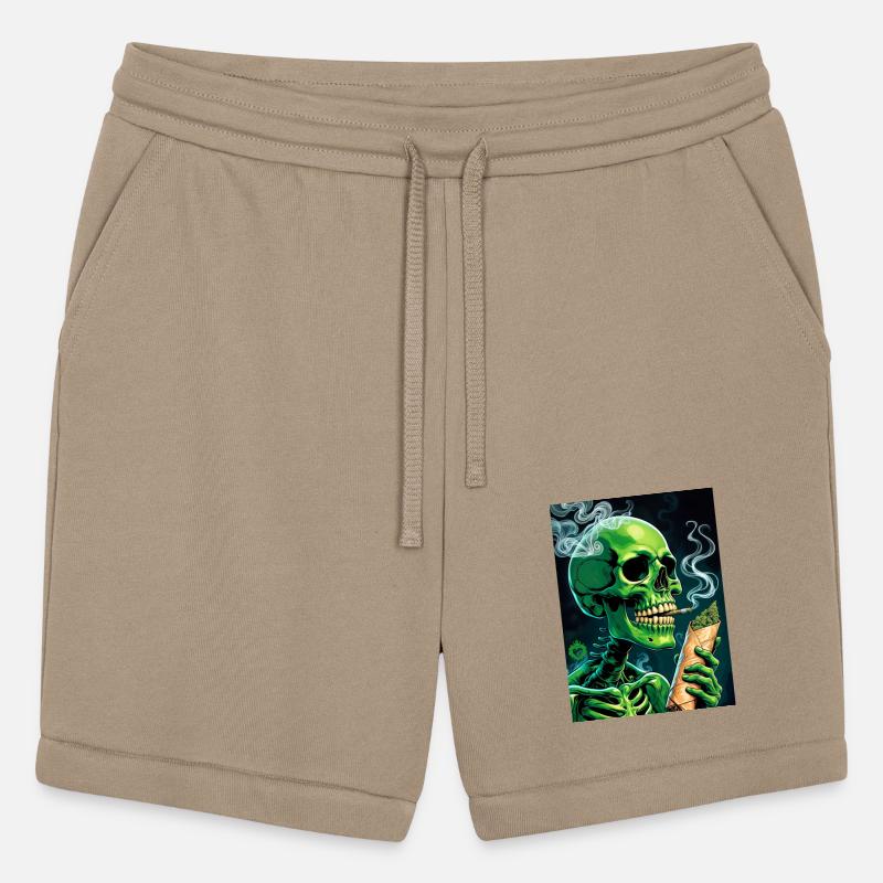 Skeleton smoking weed