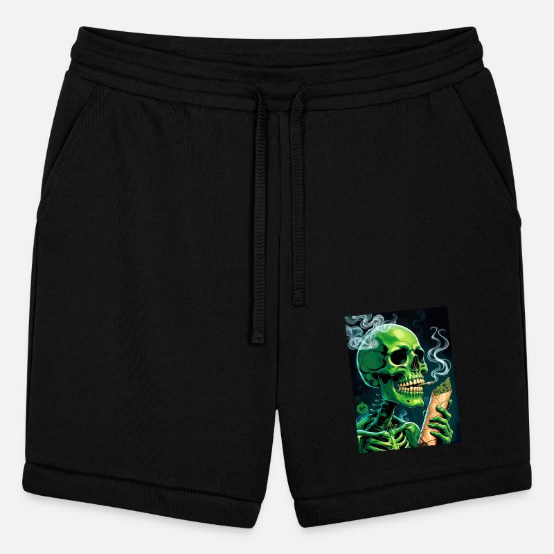 Skeleton smoking weed