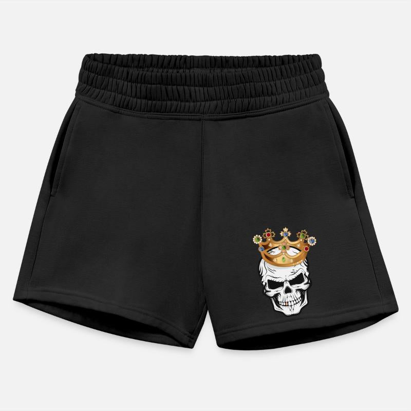 Skull with crown and gold tooth