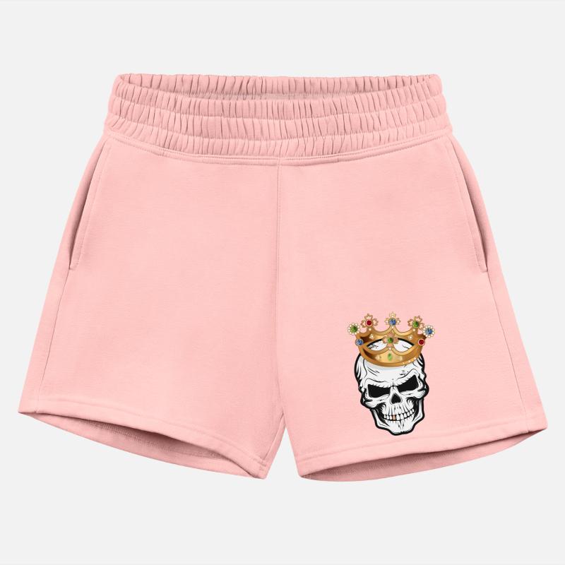 Skull with crown and gold tooth