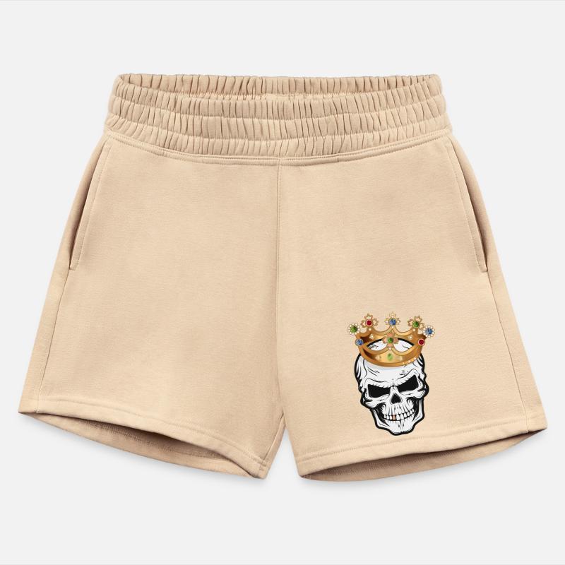 Skull with crown and gold tooth