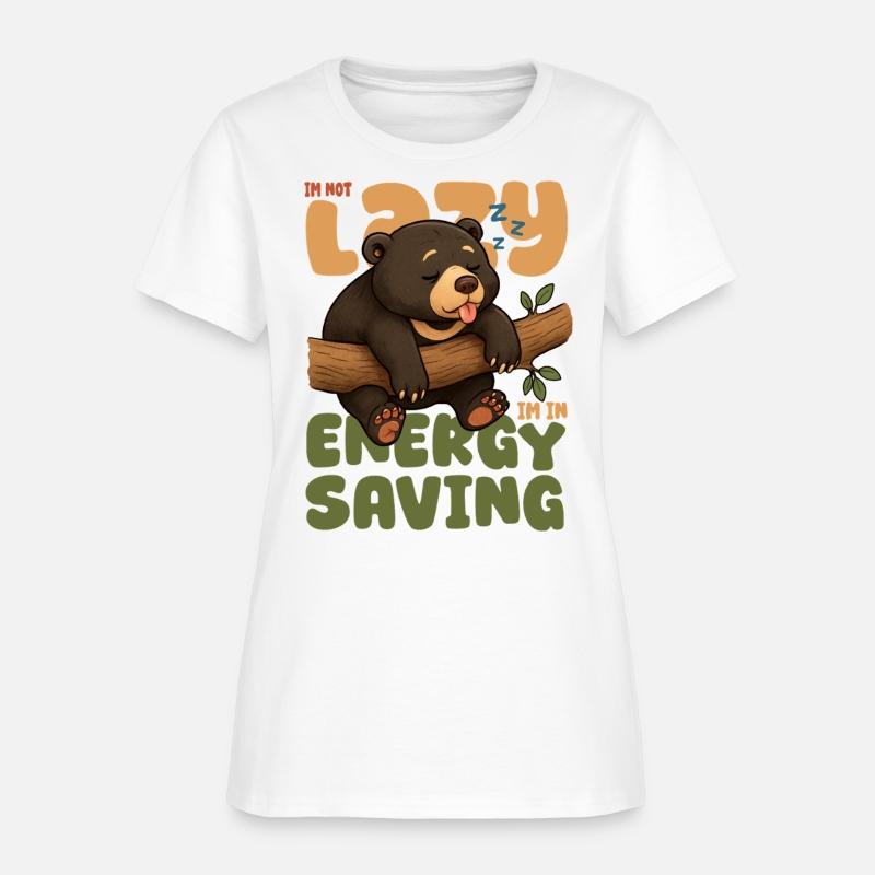 Sleepy Bear Energy Saving Illustration