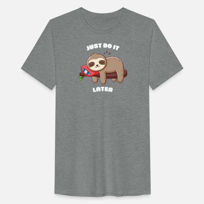 Sleepy Sloth with Motivational Text
