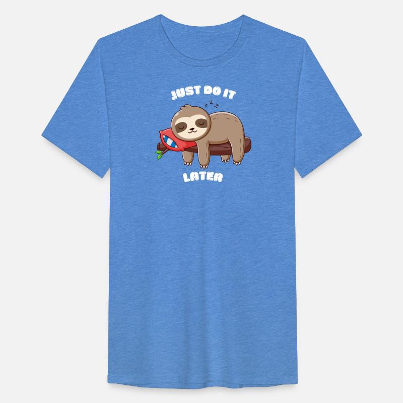 Sleepy Sloth with Motivational Text