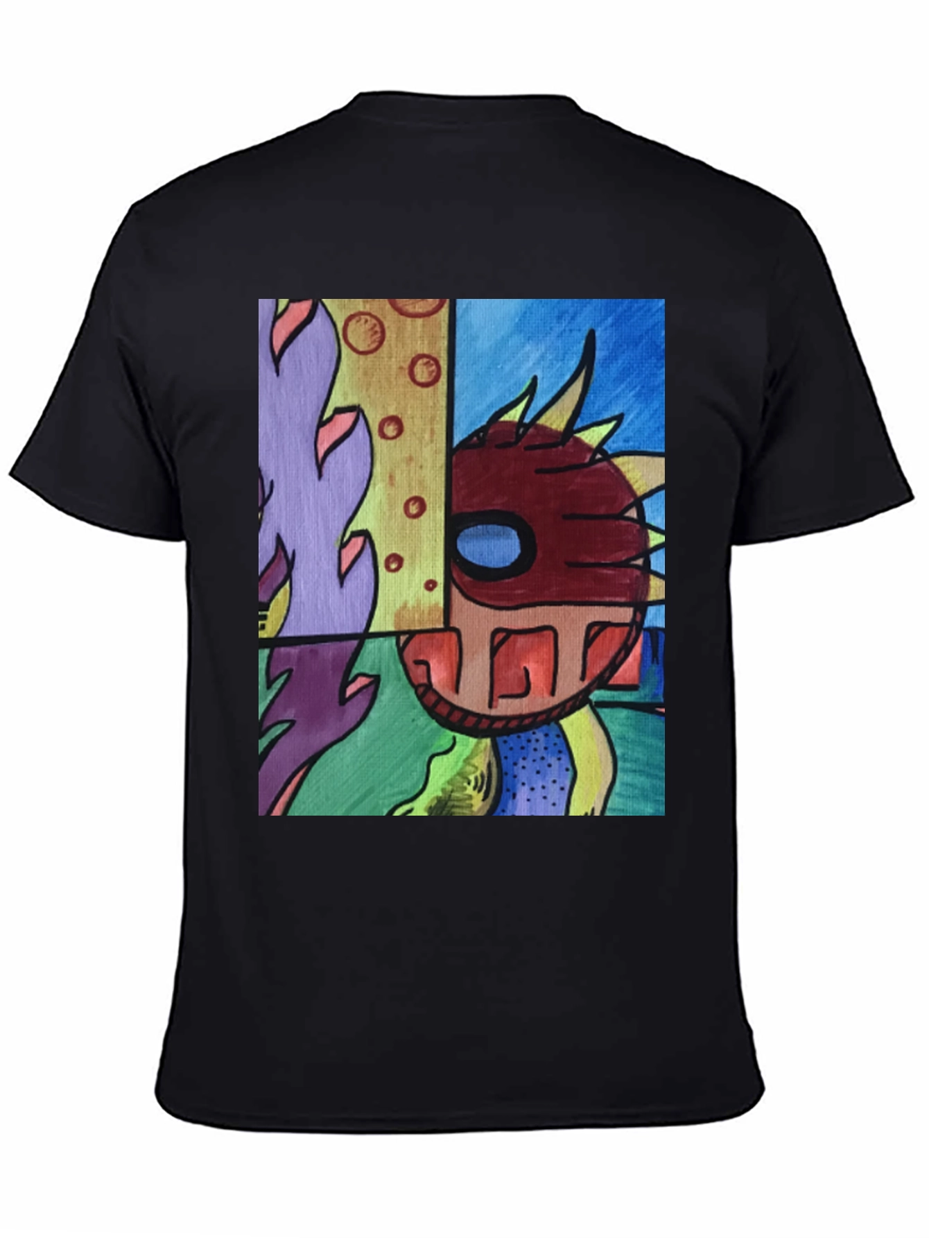 Abstract Art Graphic Tee - Modern Style