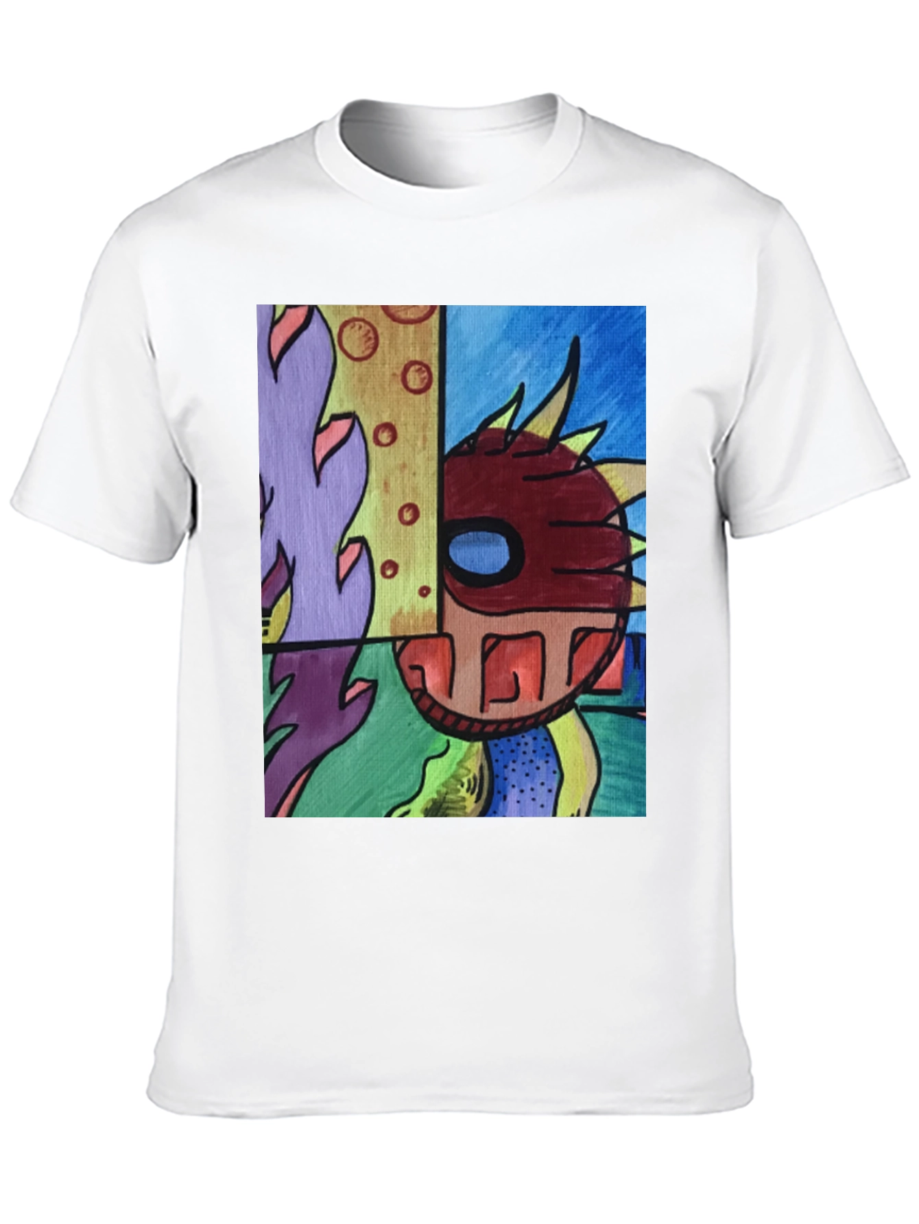 Abstract Art Graphic Tee - Modern Style
