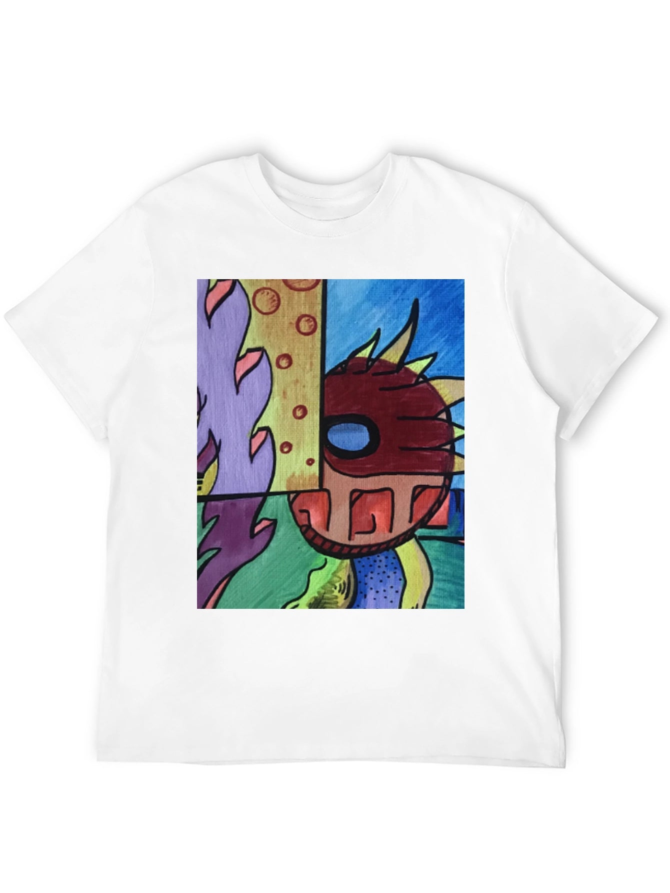 Abstract Art Graphic Tee - Modern Style