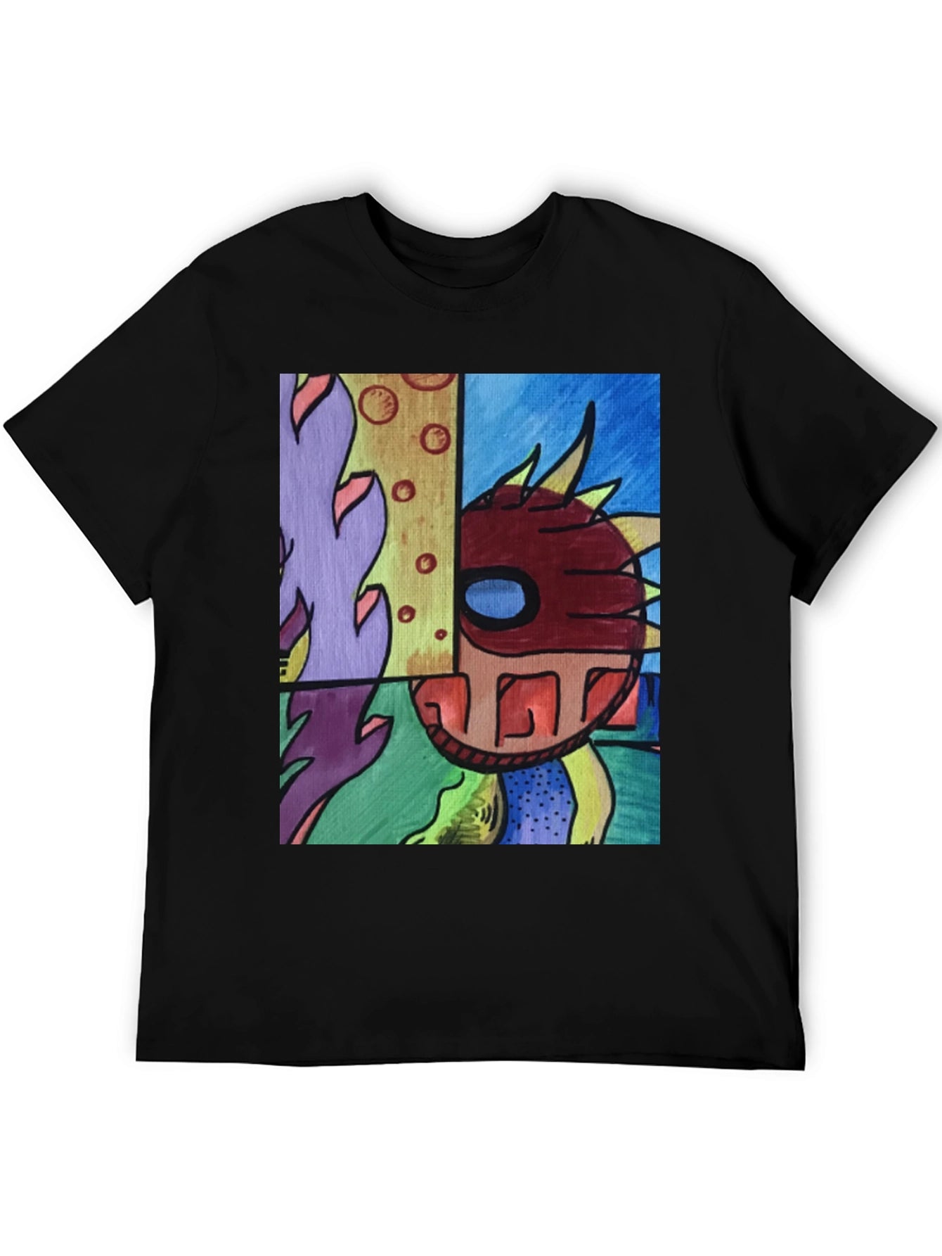 Abstract Art Graphic Tee - Modern Style