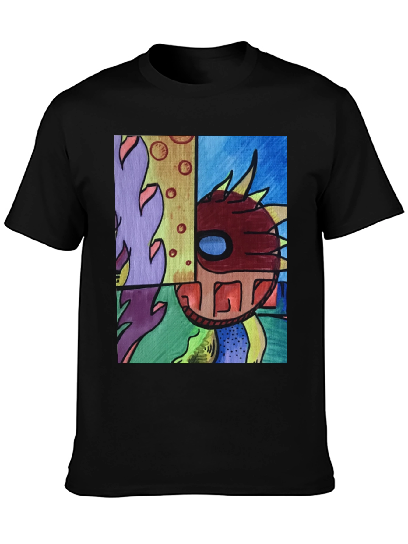 Abstract Art Graphic Tee - Modern Style