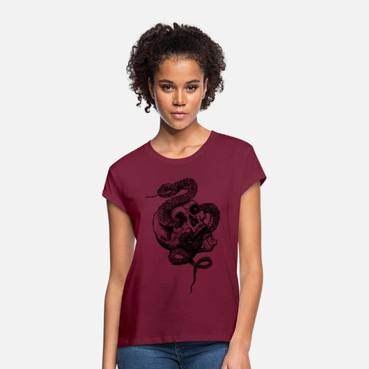 Snake - African Bush Viper - Retro Tattoo Look