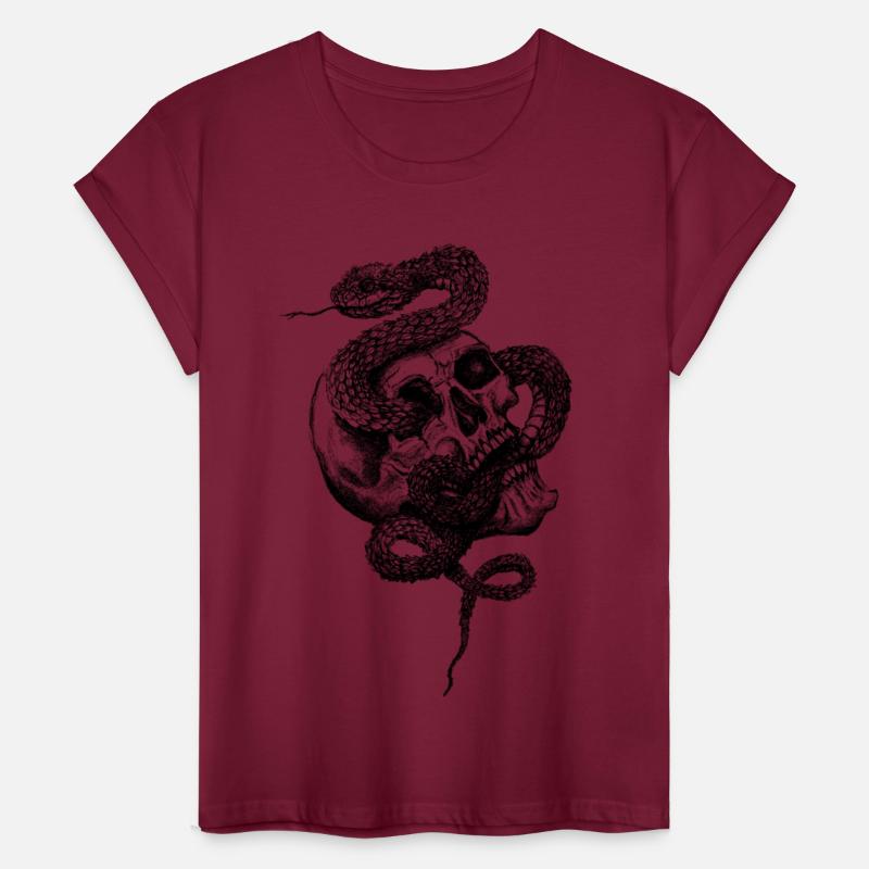 Snake - African Bush Viper - Retro Tattoo Look