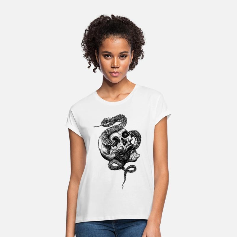 Snake - African Bush Viper - Retro Tattoo Look