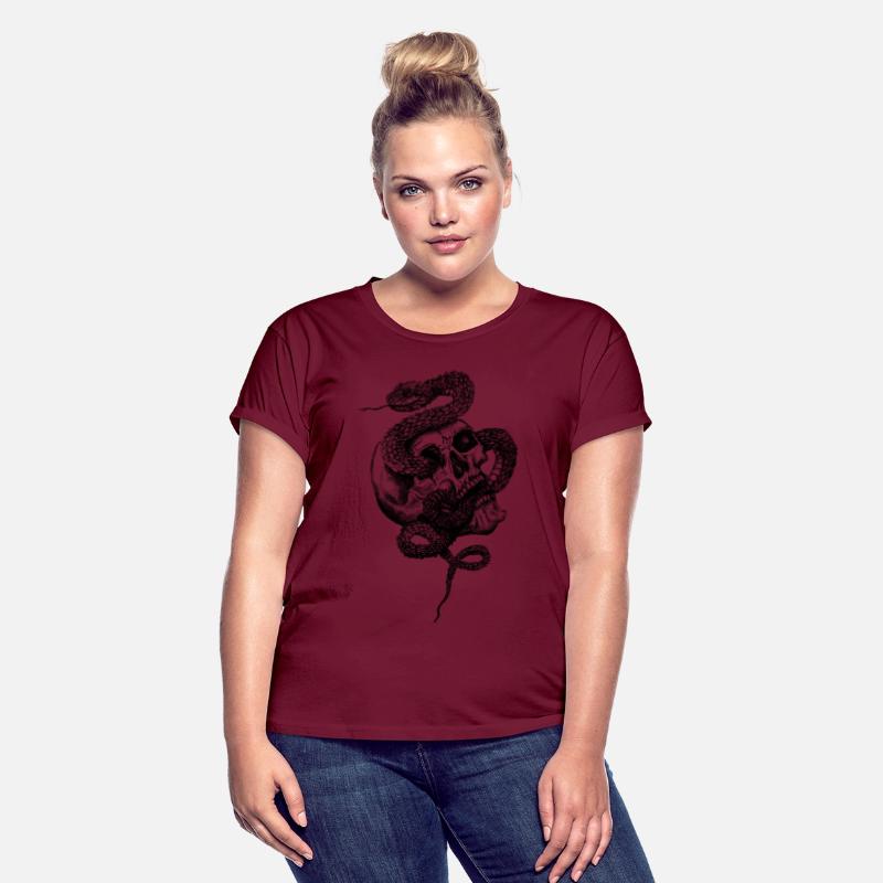 Snake - African Bush Viper - Retro Tattoo Look