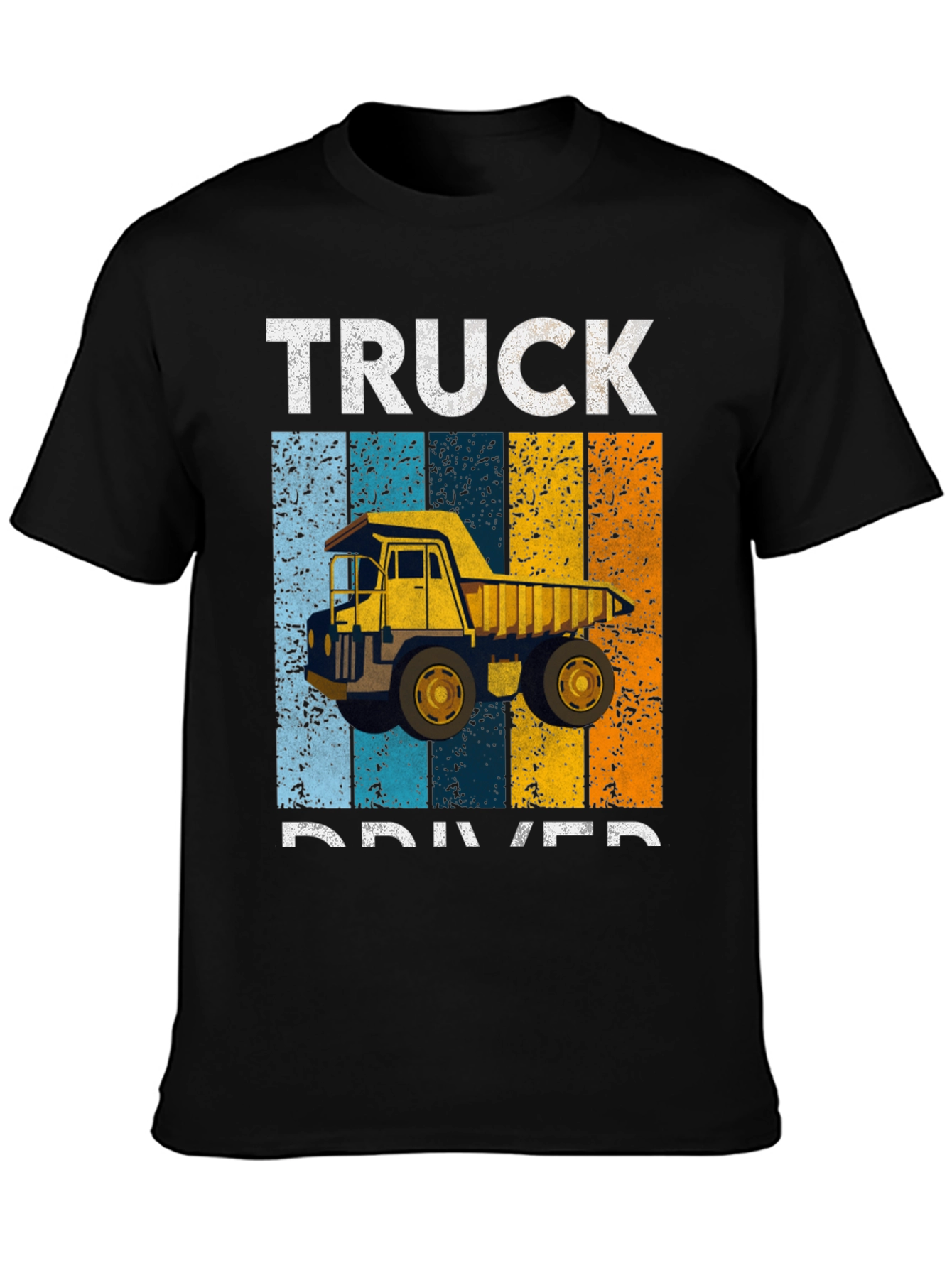Truck Driver Graphic Tee - Retro Construction Shirt