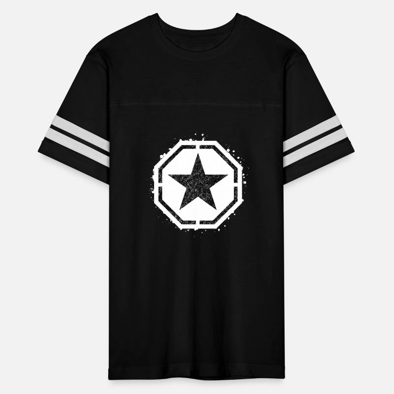 Sponge stencil Star inside octagon