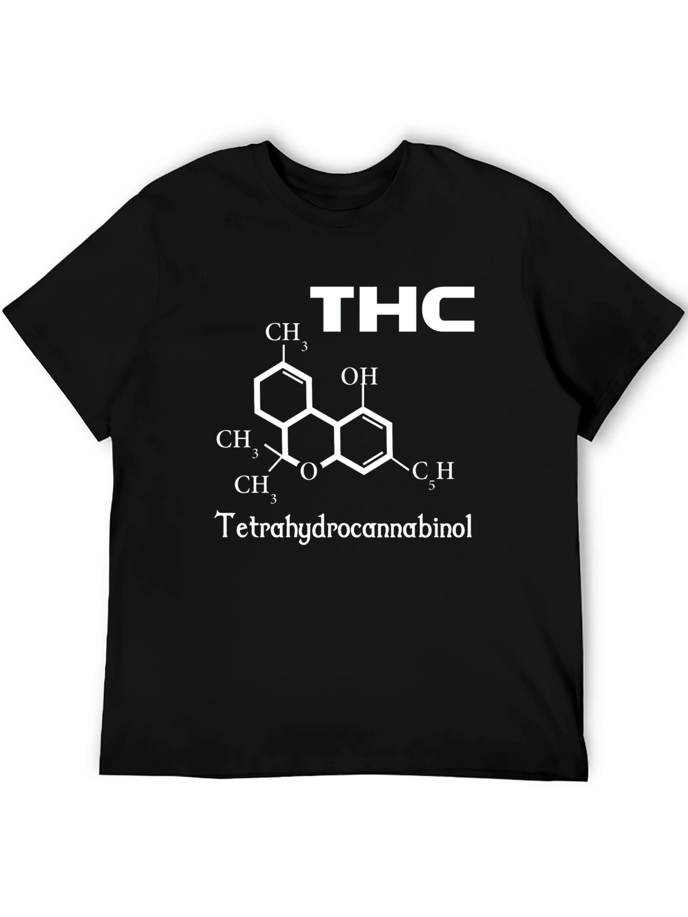 THC Molecule Graphic T-Shirt