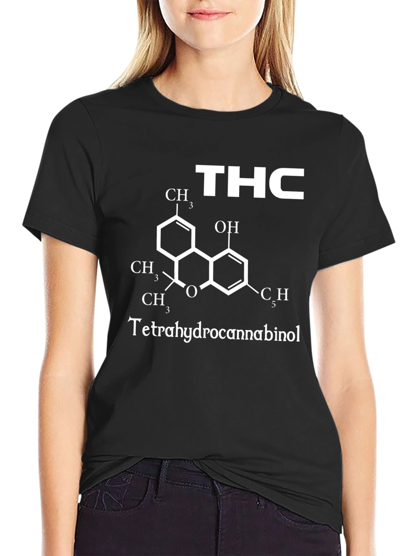 THC Molecule Graphic T-Shirt