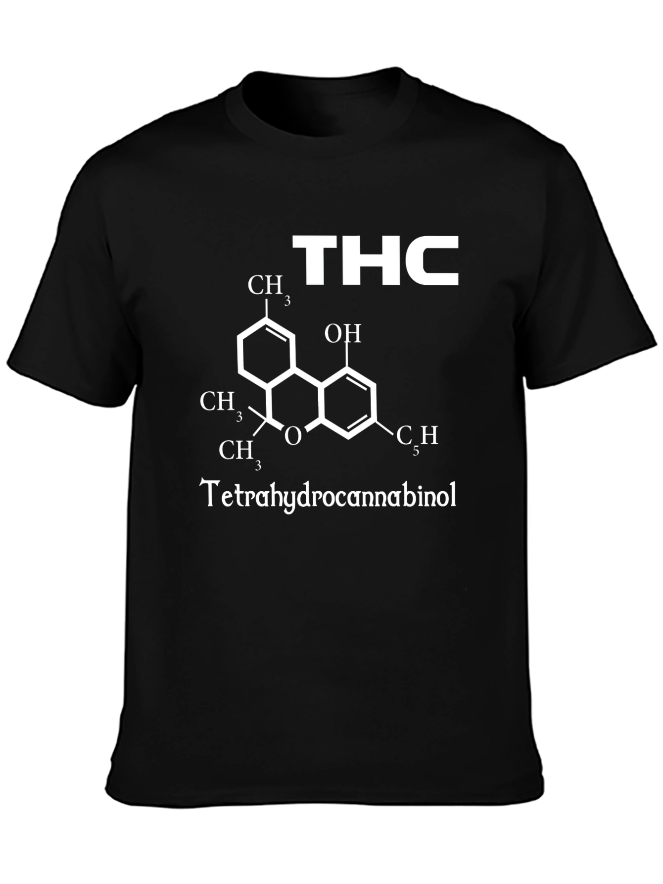 THC Molecule Graphic T-Shirt