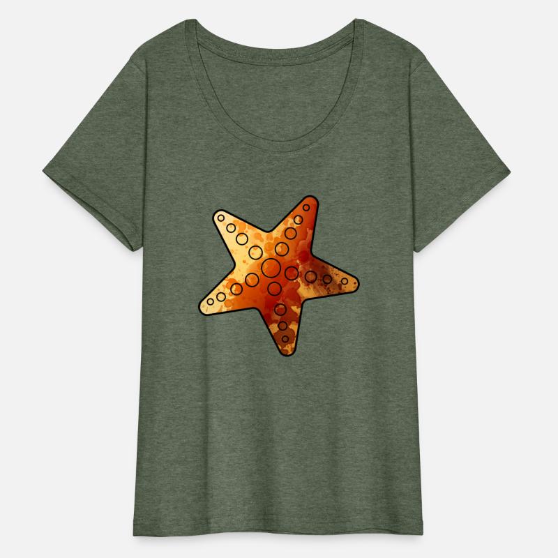 Starfish yellow watercolor