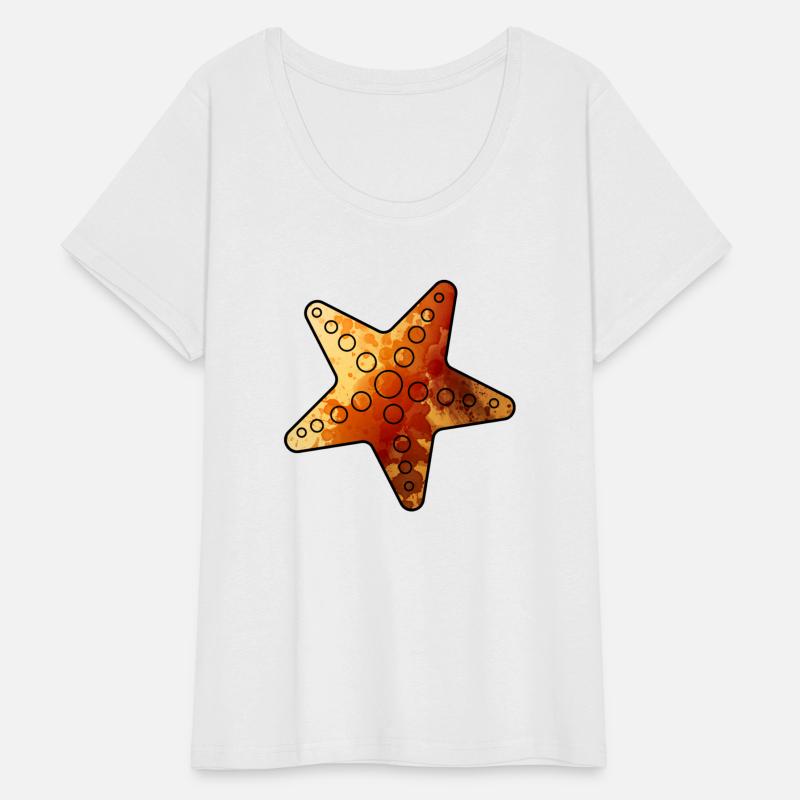 Starfish yellow watercolor
