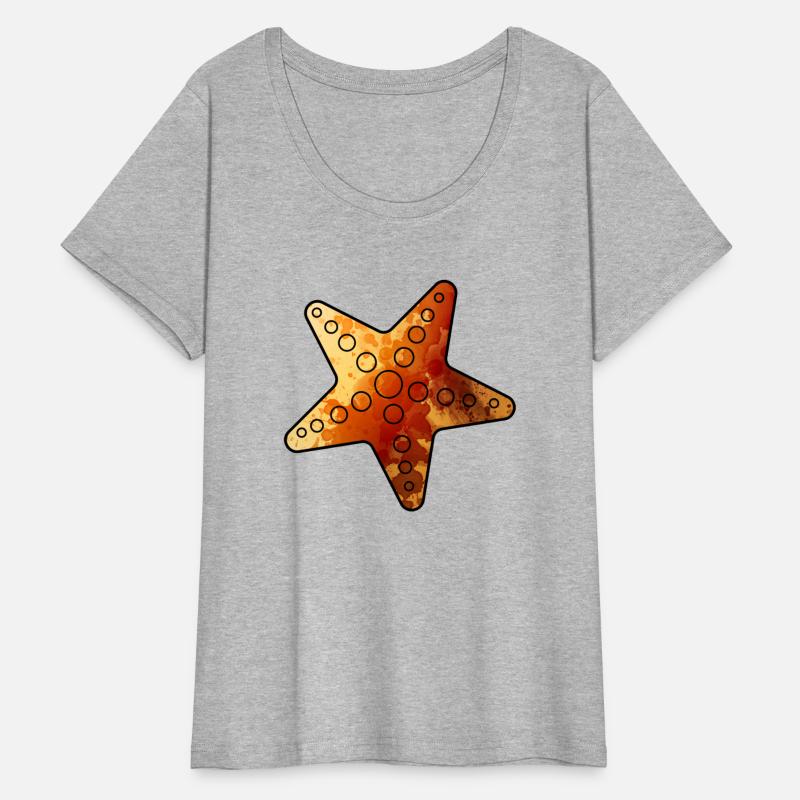 Starfish yellow watercolor