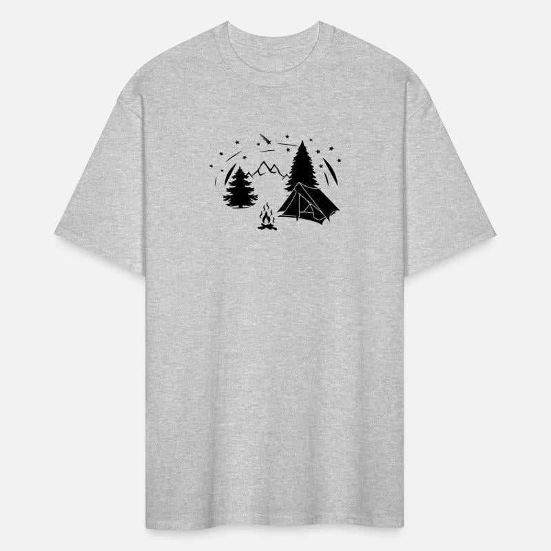 Starry sky in mountains or forest