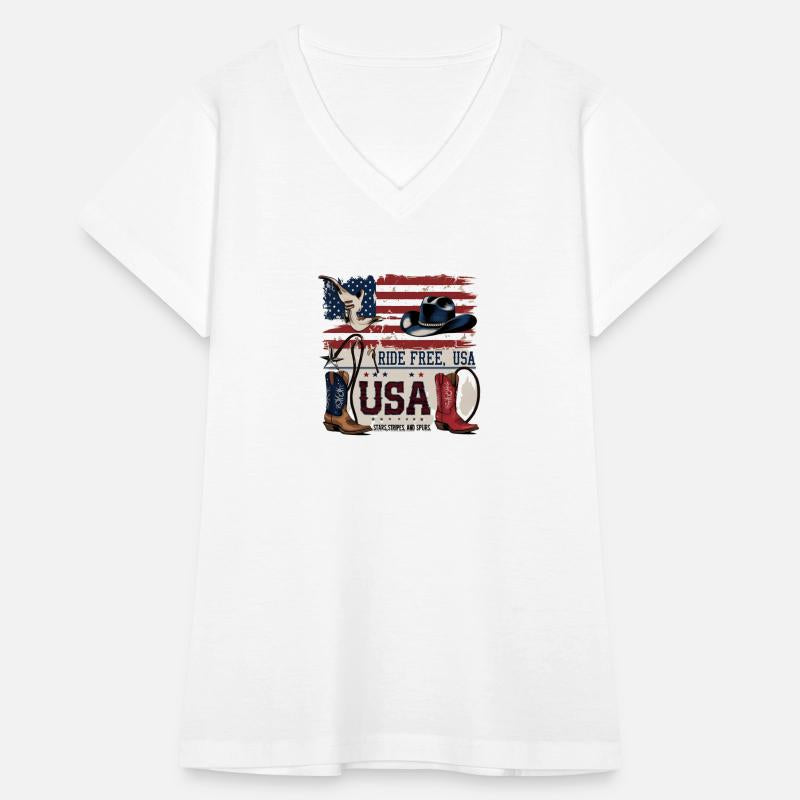 Stars, Stripes & Spurs Western Tee