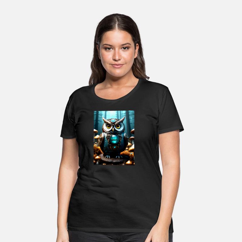 Steampunk Mechanical Owl Abstract 03