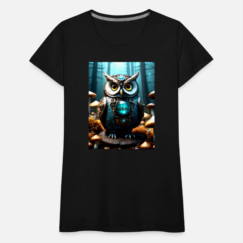 Steampunk Mechanical Owl Abstract 03