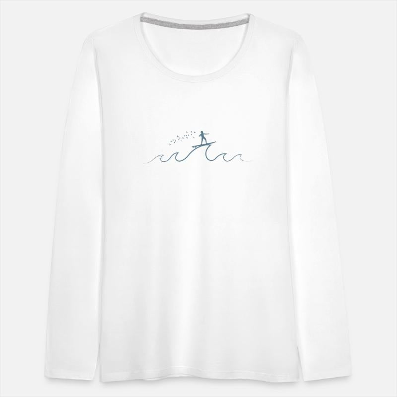 Stick Figure Surfing on a Wave