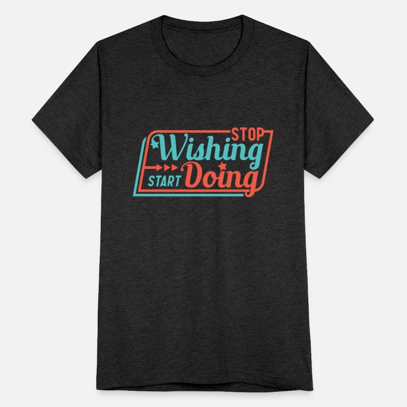 Stop Wishing Start Doing Motivational Quote