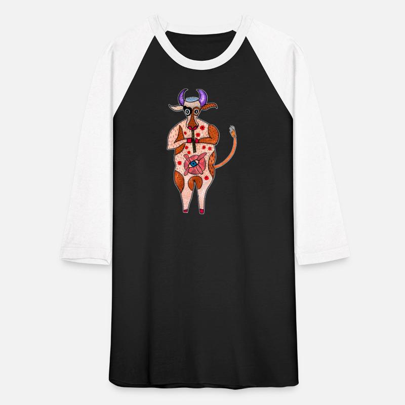 Strange cow. Funny cow. Abstract animal cow