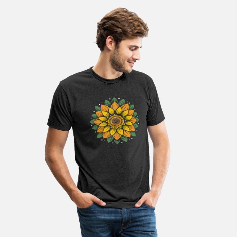 Sunflower Gardening Mandala Inspirational Zen