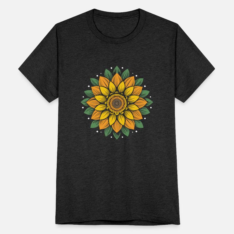 Sunflower Gardening Mandala Inspirational Zen