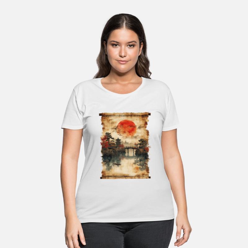 Sunset Scenery Papyrus Scroll Venice Japanese Art