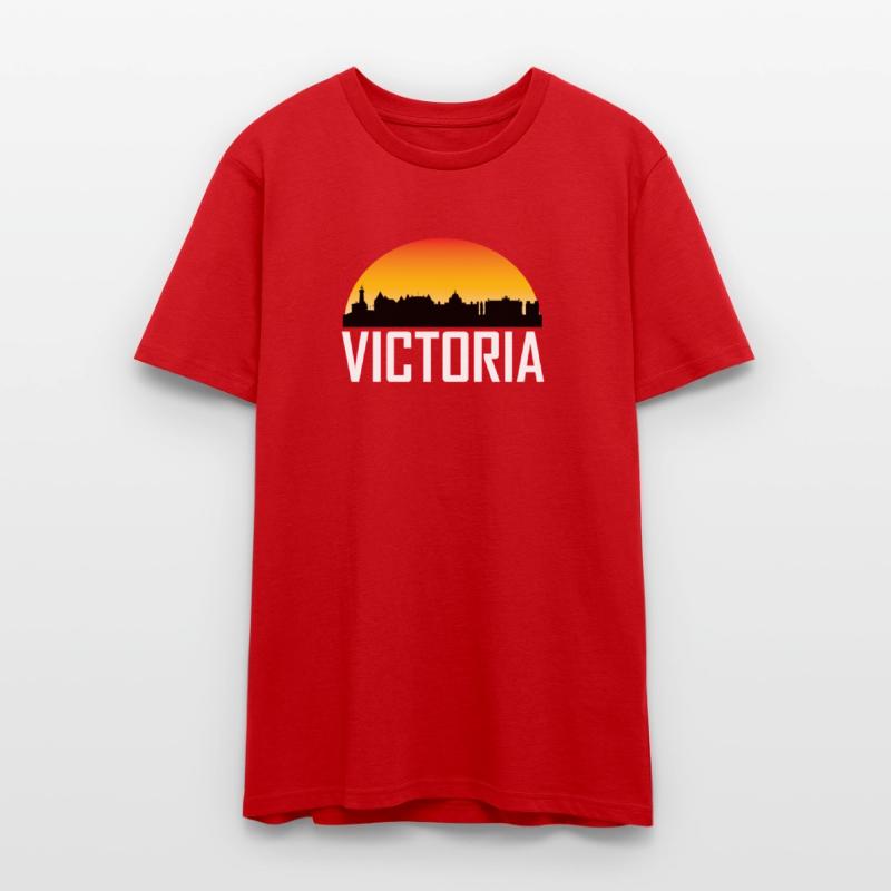 Sunset Skyline Silhouette of Victoria BC