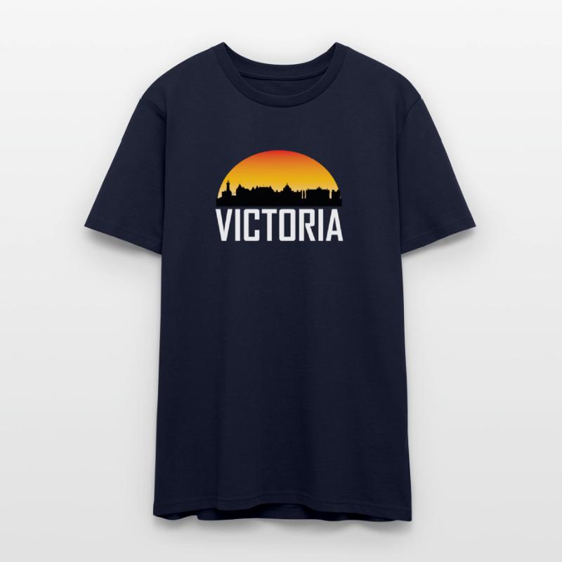 Sunset Skyline Silhouette of Victoria BC