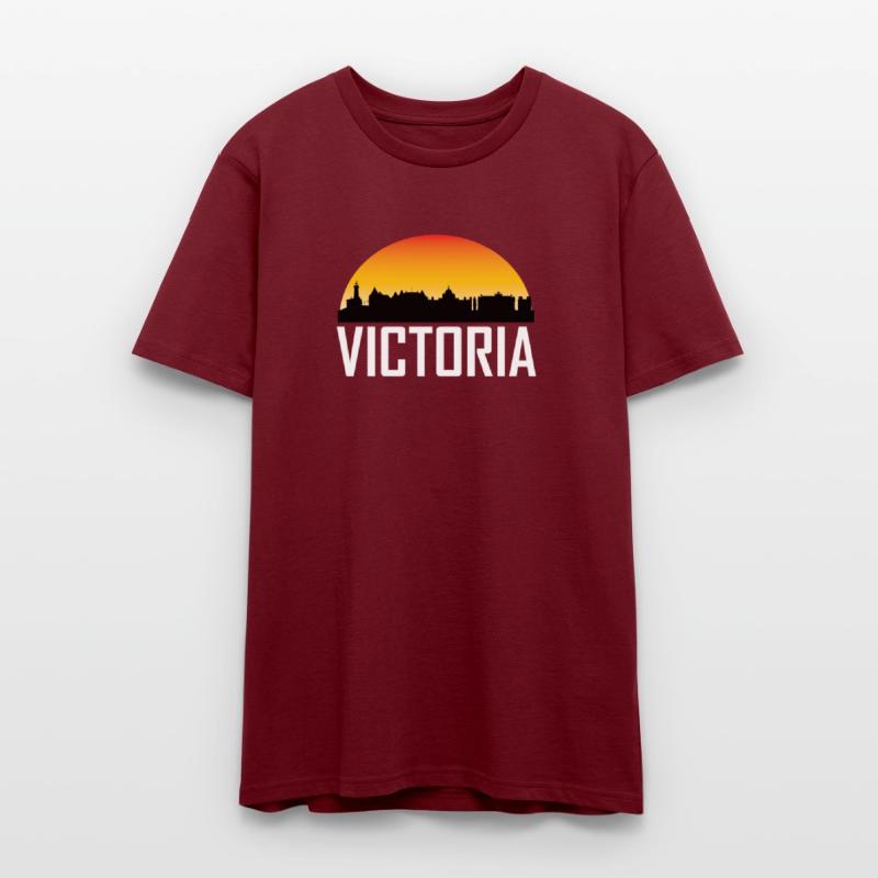 Sunset Skyline Silhouette of Victoria BC