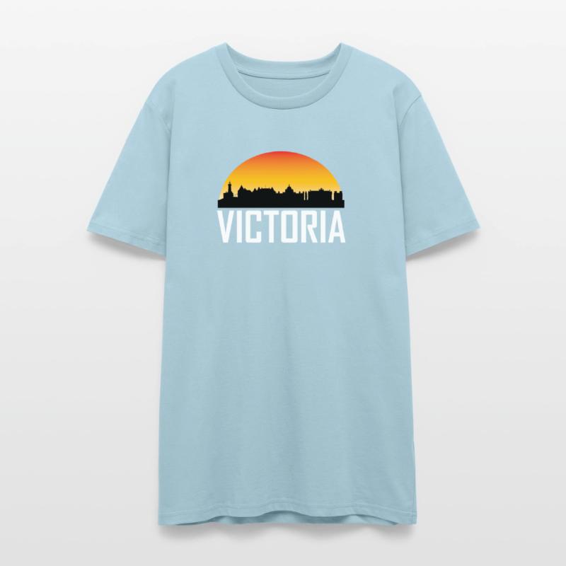 Sunset Skyline Silhouette of Victoria BC