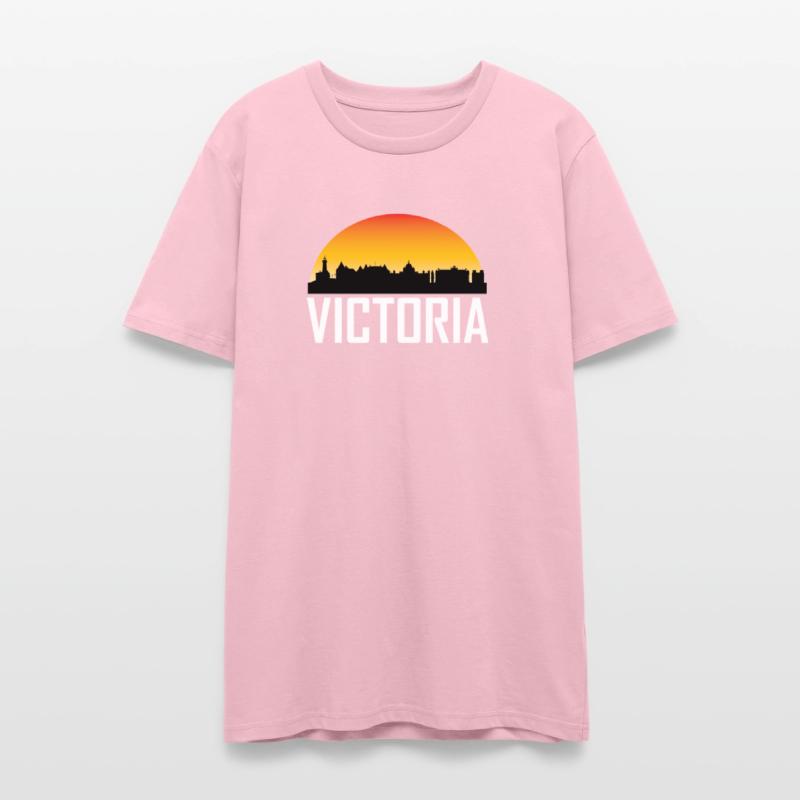 Sunset Skyline Silhouette of Victoria BC