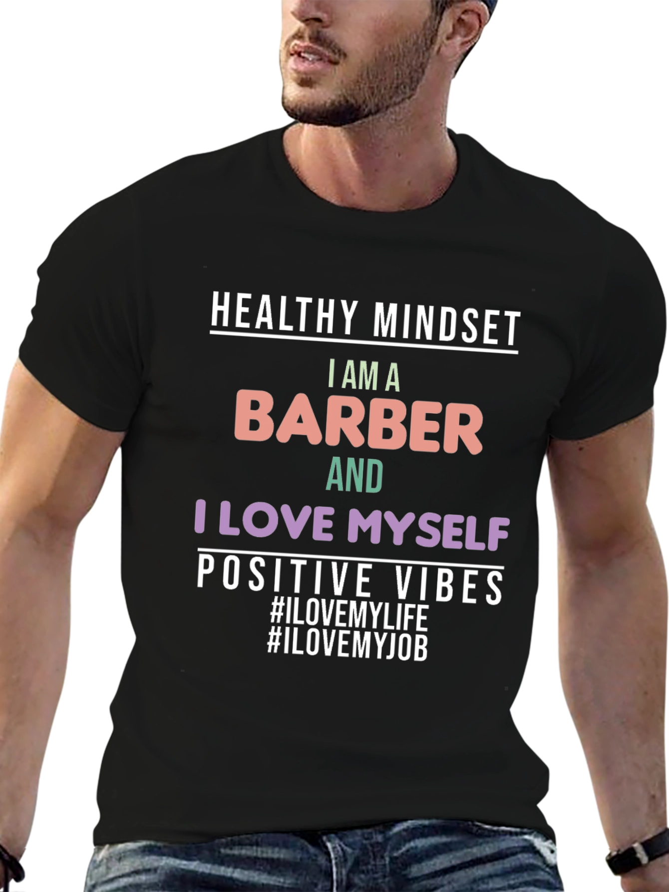 Barber Pride T-Shirt - Healthy Mindset Positive Vibes