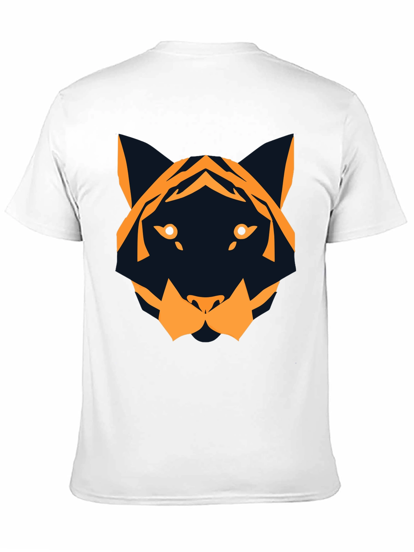 Geometric Tiger Graphic Tee - Modern Style