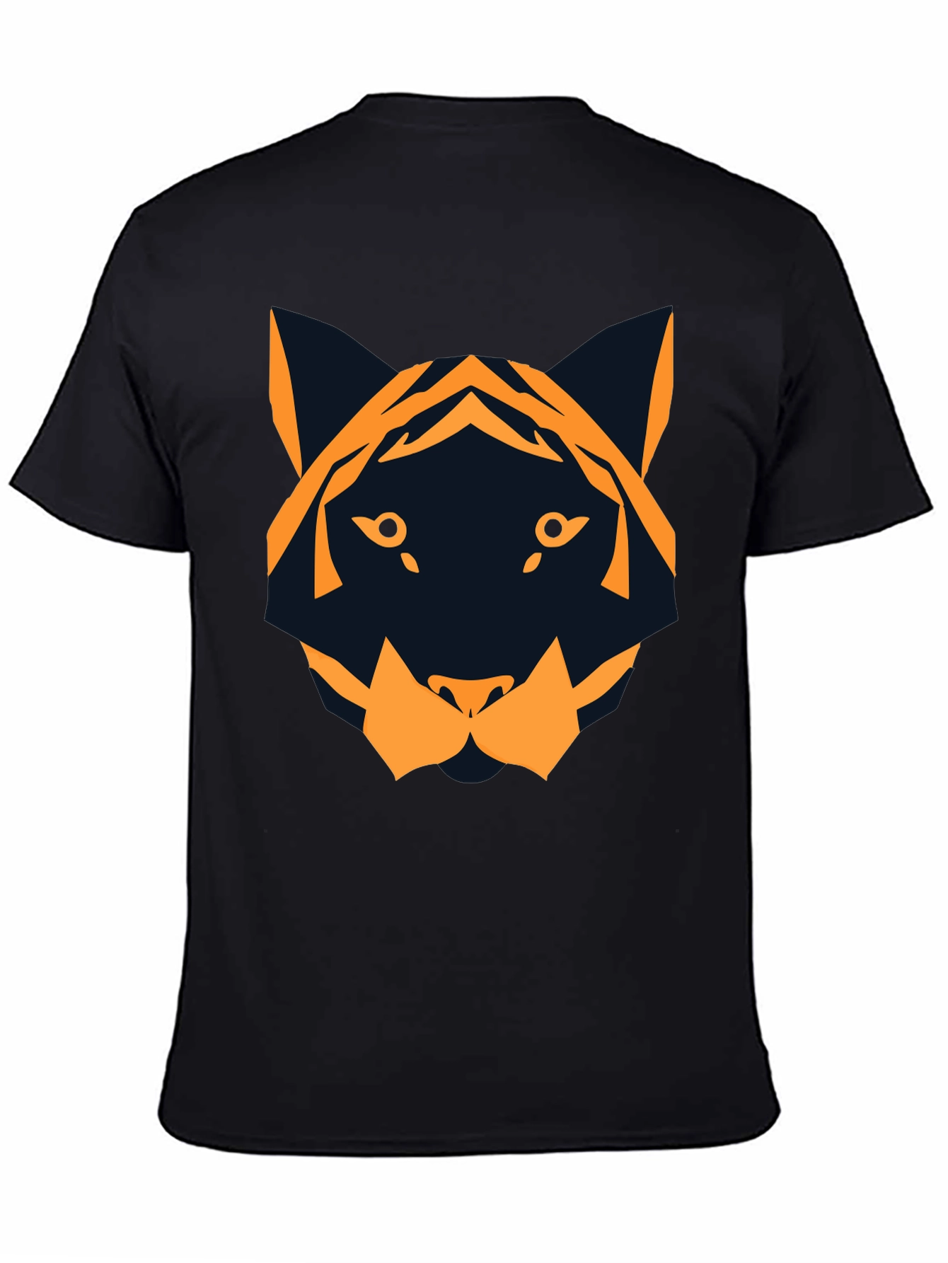 Geometric Tiger Graphic Tee - Modern Style